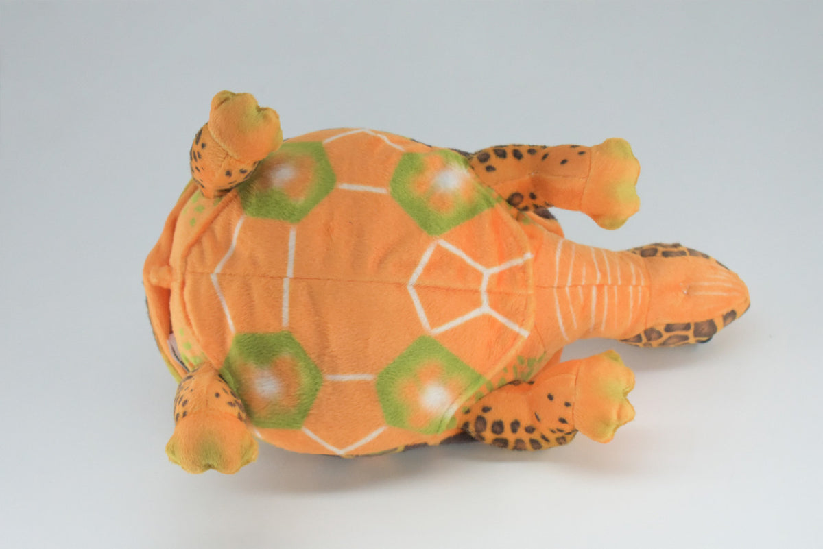 Box Turtle, Plush Animal, Soft, Stuffed Reptile Toy, Educational, Realistic, Beautiful Turtle Design, Figure, Lifelike, Replica, Gift,      11"   RI54 B662