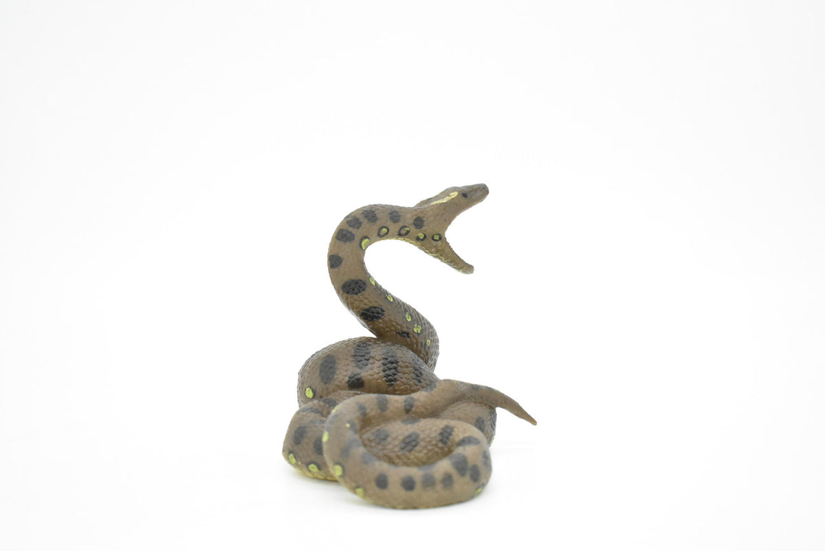 Python Snake Toy, Reptile, Very Realistic Rubber Figure, Model, Educational, Animal, Hand Painted Figurines,      4"     CH079 BB82
