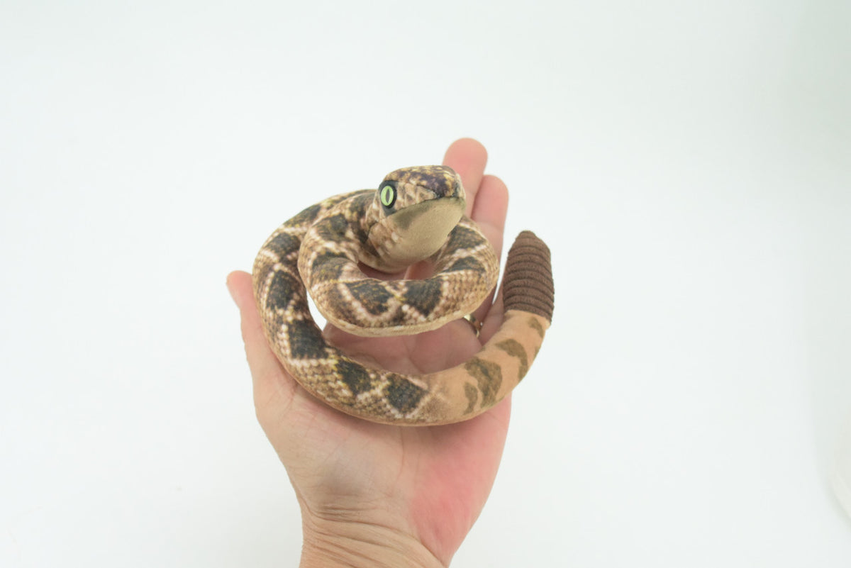 Rattlesnake Finger Puppet, Very Nice Plush Snake, Stuffed Animal, Educational, Realistic, Lifelike Model, Gift,    5"   FM08 B235