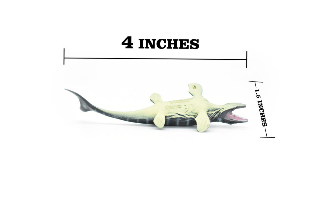 Mosasaurs Dinosaur, Museum Quality, Animal, Educational, Realistic Hand Painted, Figure, Lifelike Model, Vintage Replica, Toy,  4 Inches. 