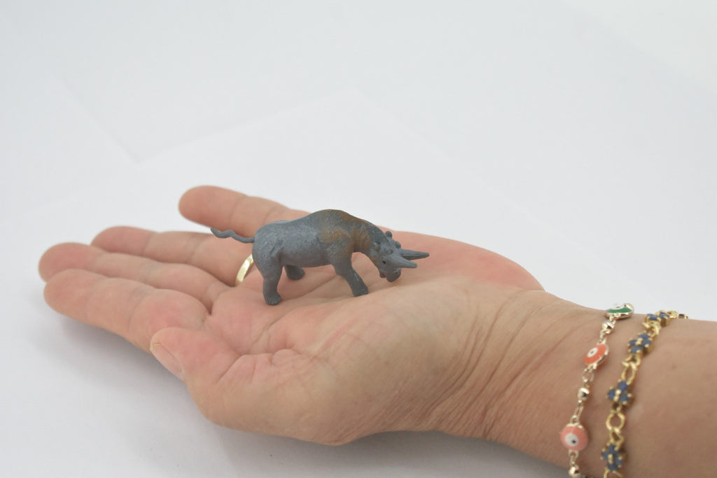 Arsnoitherium, Extinct order Embrithopoda, Prehistoric, High Quality, Hand Painted, Rubber, Realistic, Figure, Toy, Kids, Educational, Gift,     2 1/2"      CH662 BB169