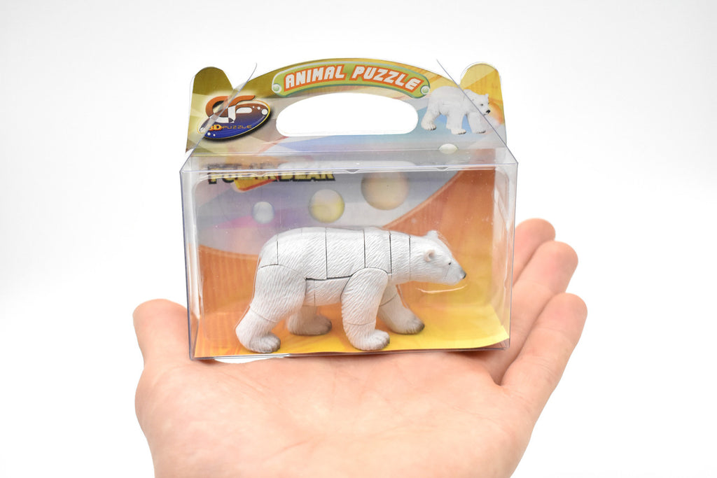 Polar Bear 3D Interlocking Plastic Animal Puzzle - F3031 B331