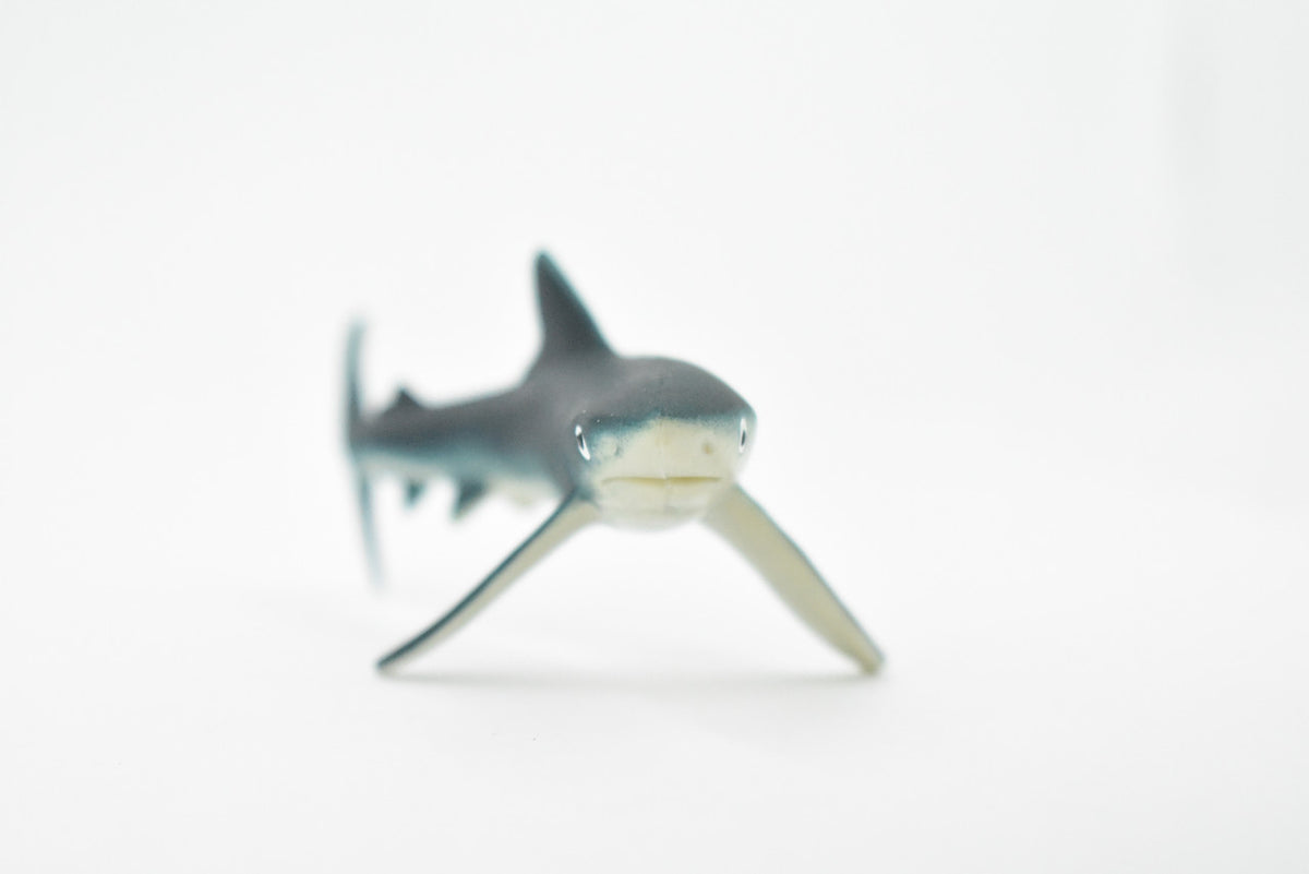 Blue Shark, Blue pointer, Museum Quality, Hand Painted, Educational, Rubber Fish, Diorama Model, Replica, Realistic Toy Figure, Kids,  5 Inches. 