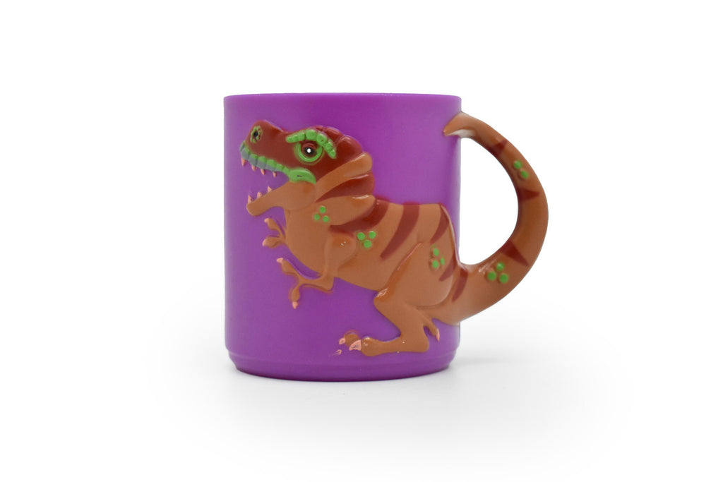 Tyrannosaurus rex, T. Rex, Dinosaur,  Children's Plastic Drinking Cup, Purple  3.5"W x 3"H - F1897 B121