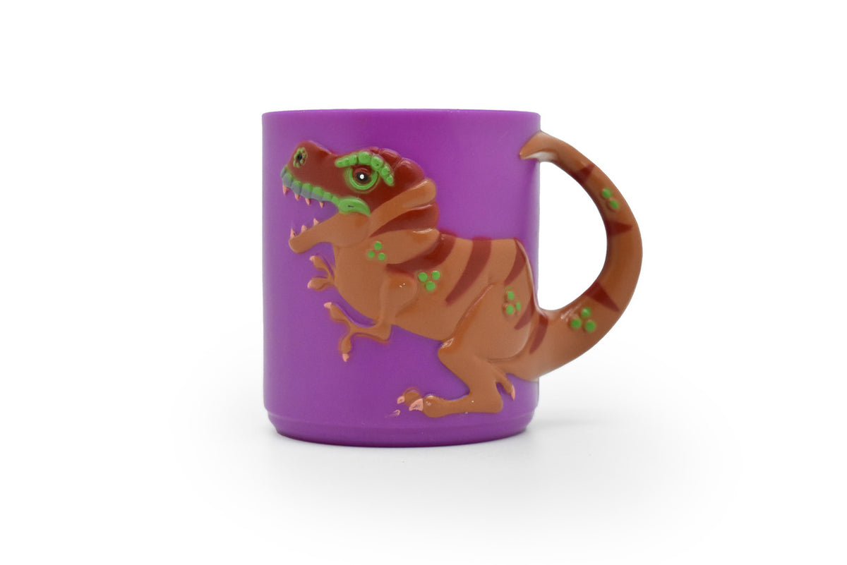 Tyrannosaurus rex, T. Rex, Dinosaur,  Children's Plastic Drinking Cup, Purple  3.5"W x 3"H - F1897 B121