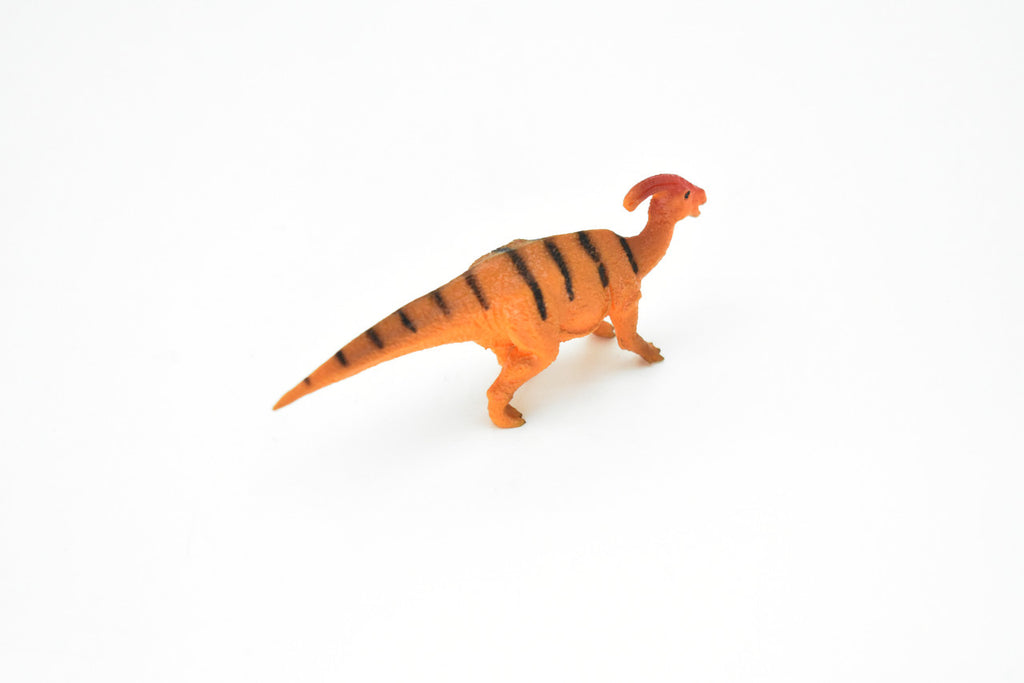 Parasaurolophus Dinosaur, Museum Quality, Animal, Educational, Realistic Hand Painted, Figure, Lifelike Model, Vintage Replica, Toy, Gift,   3 Inches.    F8119 B117