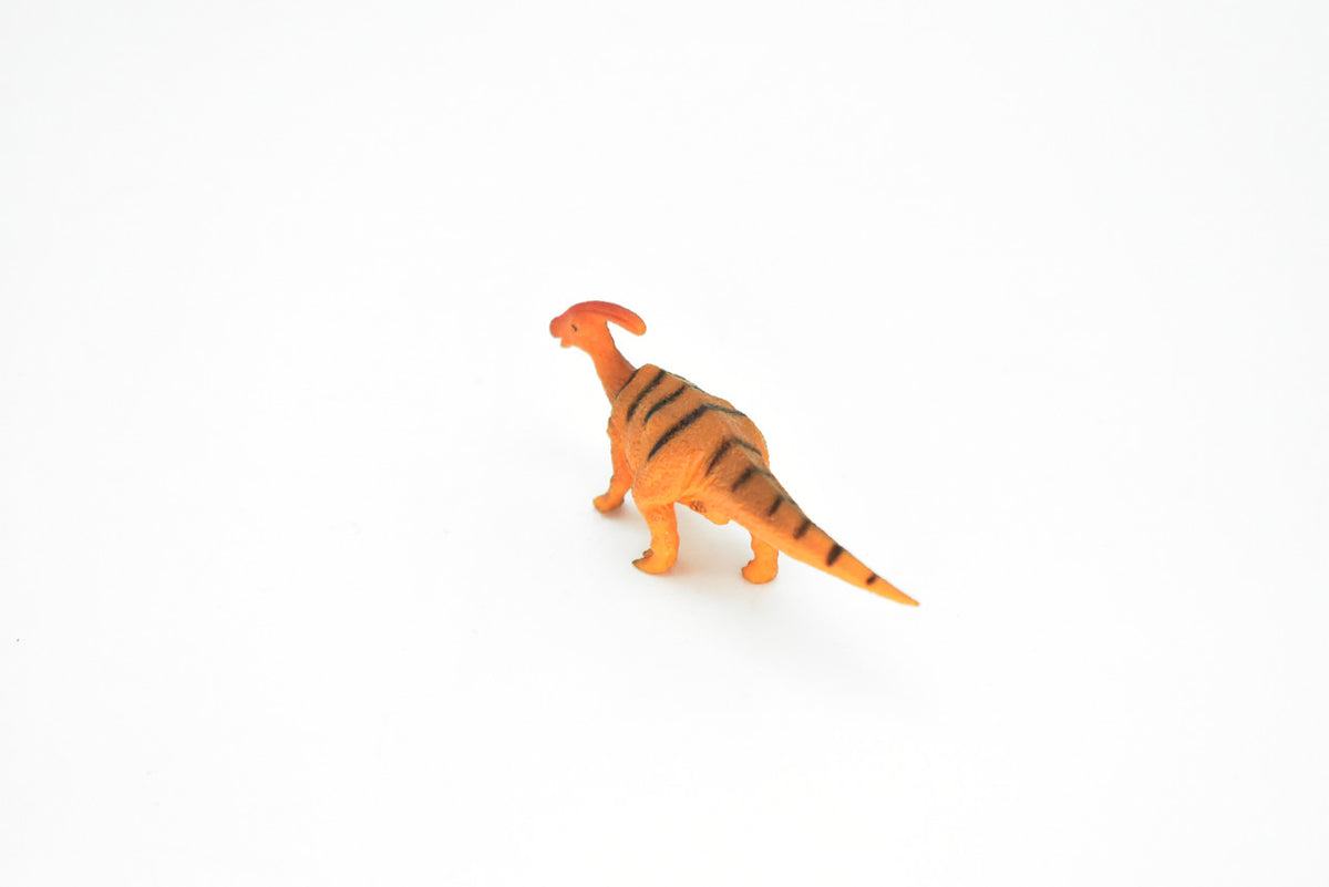 Parasaurolophus Dinosaur, Museum Quality, Animal, Educational, Realistic Hand Painted, Figure, Lifelike Model, Vintage Replica, Toy, Gift,   3 Inches.    F8119 B117