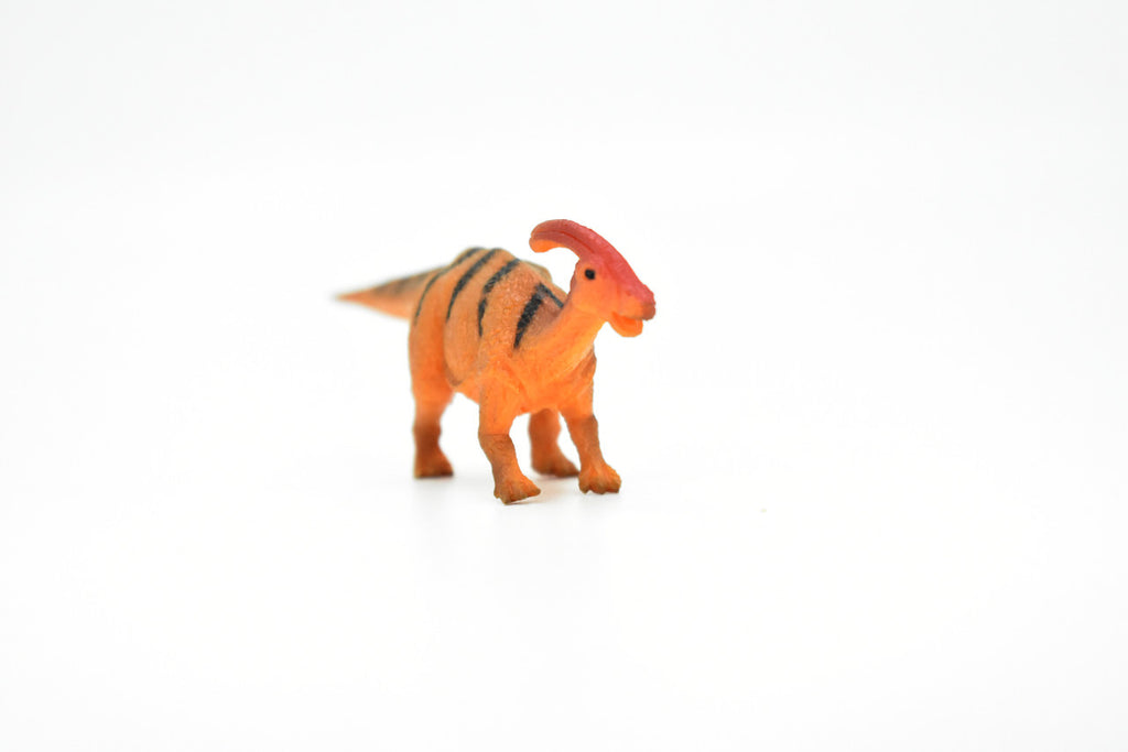 Parasaurolophus Dinosaur, Museum Quality, Animal, Educational, Realistic Hand Painted, Figure, Lifelike Model, Vintage Replica, Toy, Gift,   3 Inches.    F8119 B117