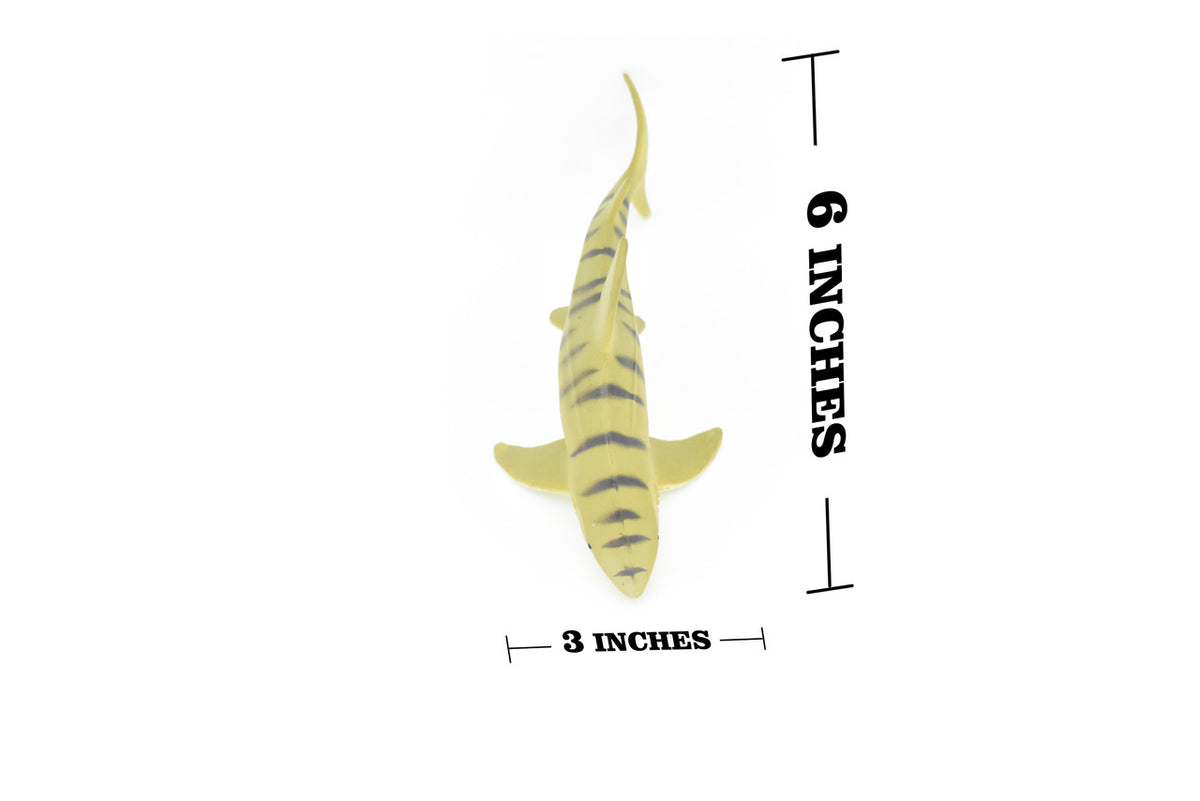 Tiger Shark,  Very Nice Hollow Rubber Replica  6"   -   F1902 B20