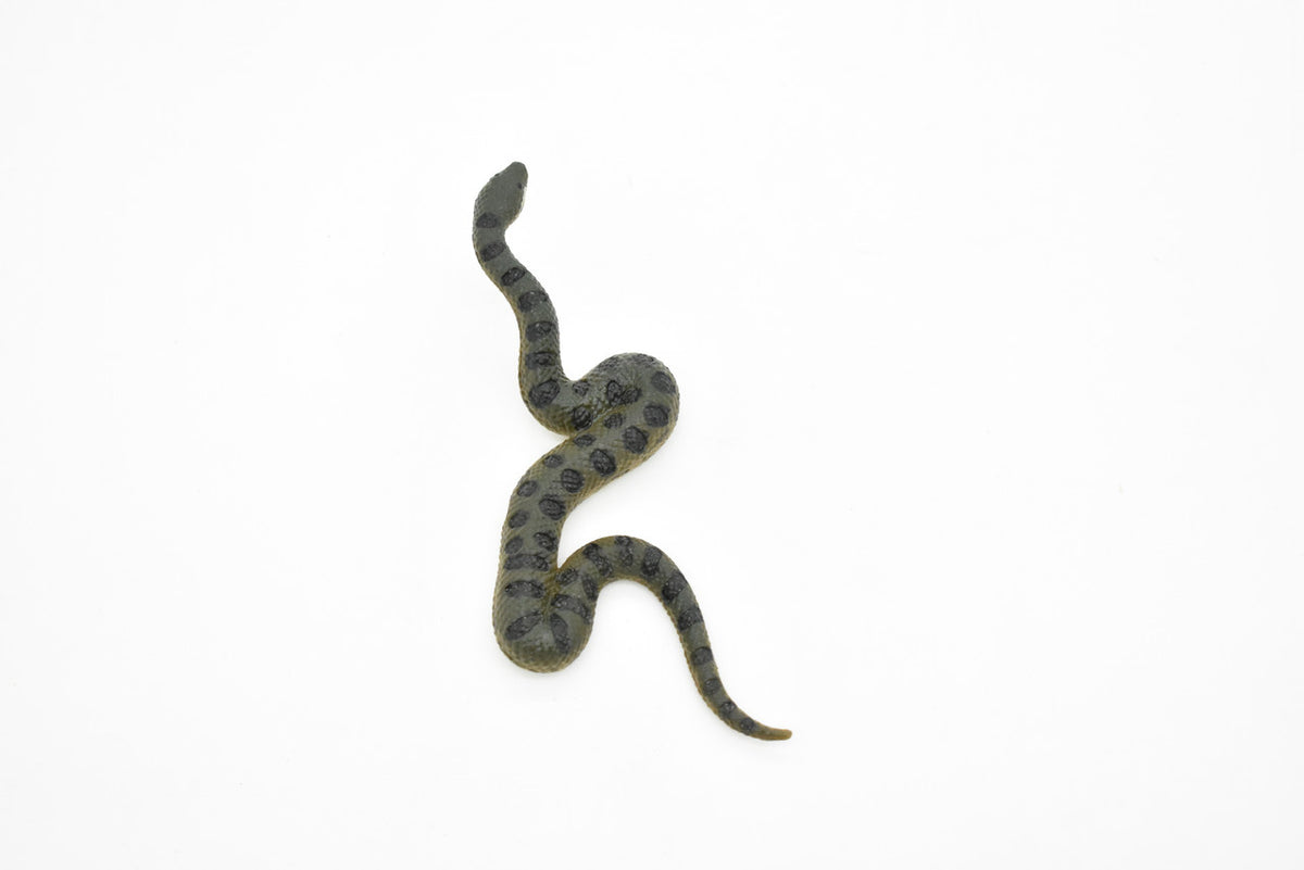 Anaconda Toy, Green, Snake, Very Realistic Rubber Figure, Model, Educational, Animal, Hand Painted Figurines,  5"    CH044 BB76