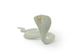 Snake, Cobra, White, Museum Quality, Rubber Reptile, Educational, Realistic Hand Painted, Figure, Lifelike Model, Figurine, Replica, Gift,     7"     F670 B623