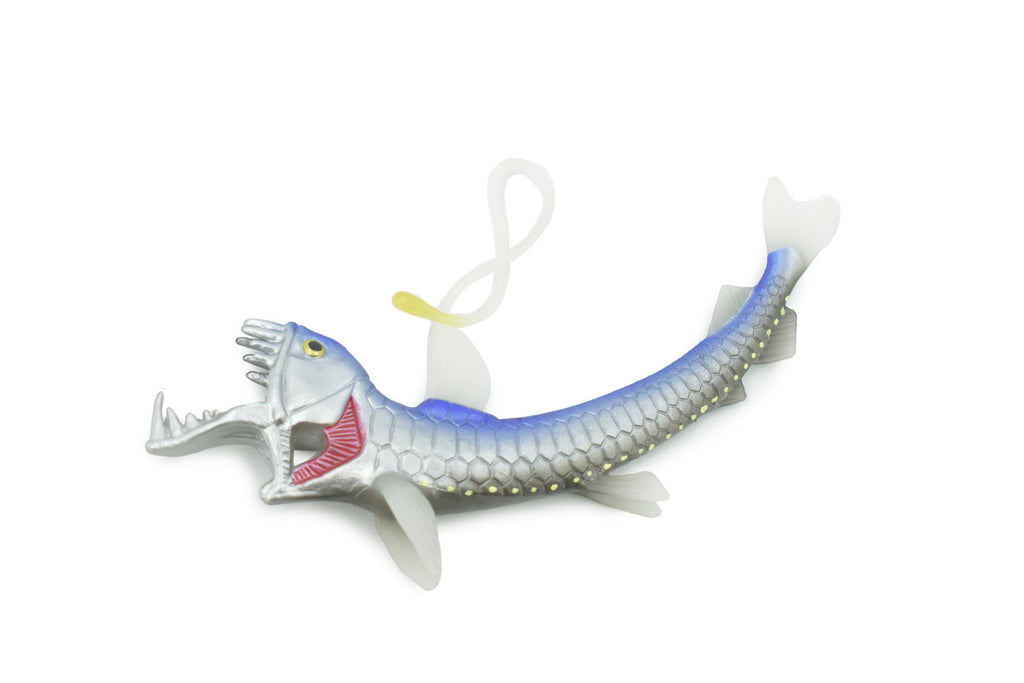 Fish, Viperfish, Chauliodus, Museum Quality, Hand Painted, Rubber, Realistic Figure, Model, Replica, Toy, Kids, Educational, Gift,     6"      CH704 BB174