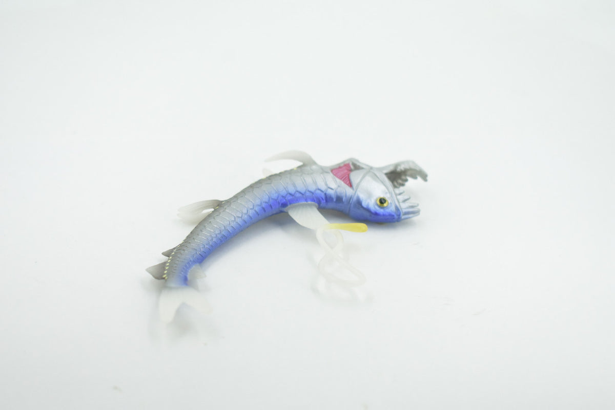 Fish, Viperfish, Chauliodus, Museum Quality, Hand Painted, Rubber, Realistic Figure, Model, Replica, Toy, Kids, Educational, Gift,     6"      CH704 BB174