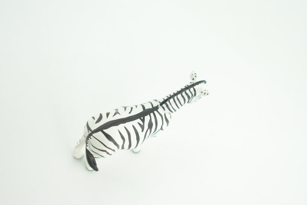 Zebra, African equines, Equidae, High Quality, Hand Painted, Rubber, Realistic, Figure, Model, Replica, Toy, Kids, Educational, Gift,       3 Inches    CWG220 B17