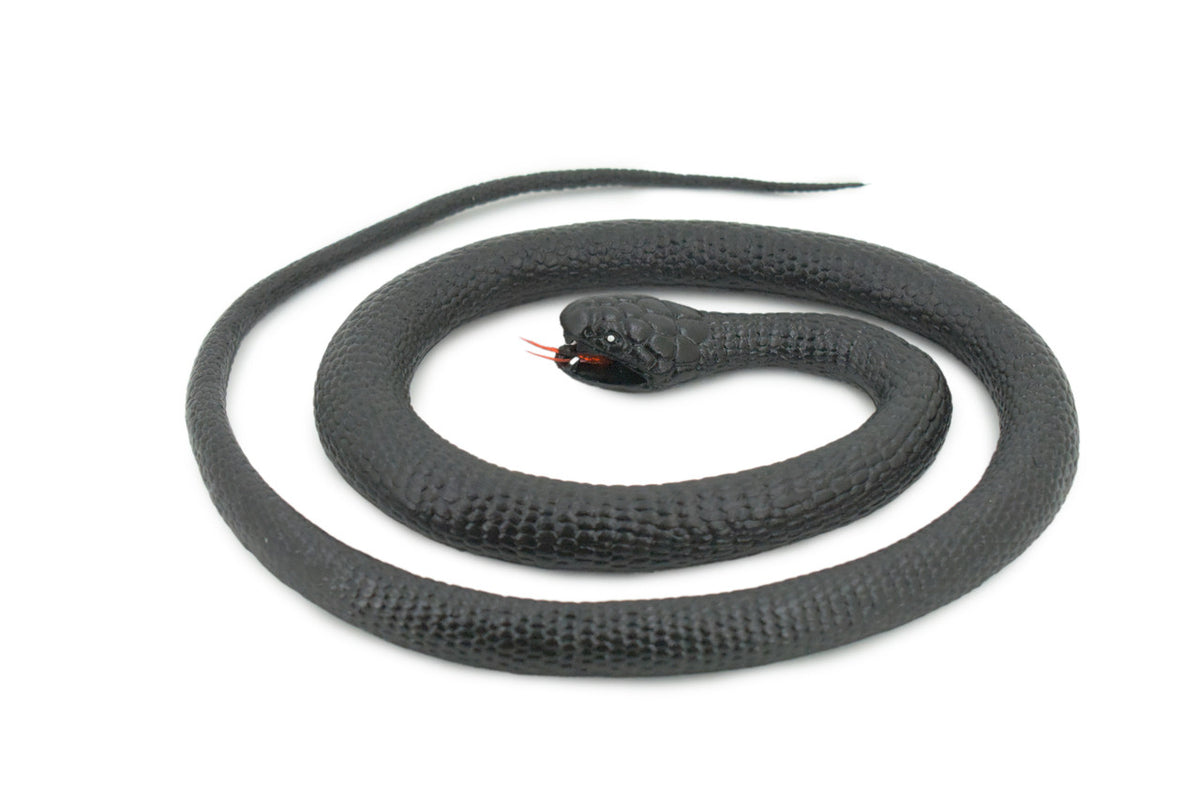 Black Mamba Snake, Very Nice Rubber Reptile Design, Educational, Toy, Kids, Realistic Figure, Lifelike, Replica, Gift, 42" WR25 BB316