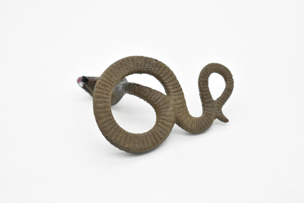 Cobra Toy, King, Snake, Reptiles, Very Realistic Rubber Figure, Model, Educational, Animal, Hand Painted Figurines,       3"       CH049 BB77
