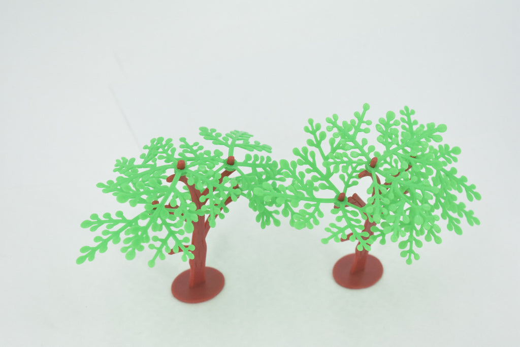 Tree, Perennial Plant 2 Pack,  Educational, Toy, Kids, Realistic Figure, Lifelike Model, Figurine, Rubber, Replica, Gift,     4"    ABC09 B263