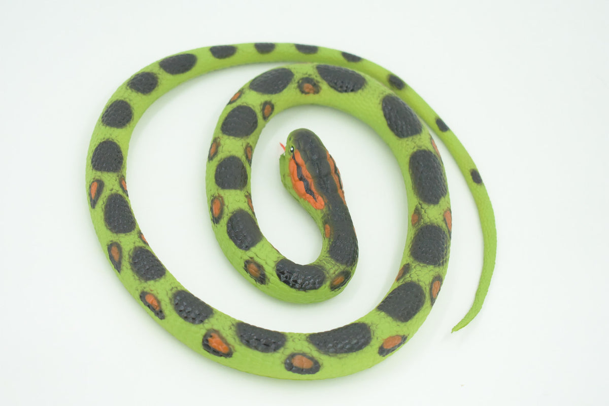 Anaconda Snake, Very Nice Rubber Reptile Design, Educational, Toy, Kids, Realistic Figure, Lifelike, Replica, Gift,    42"   WR24 BB316