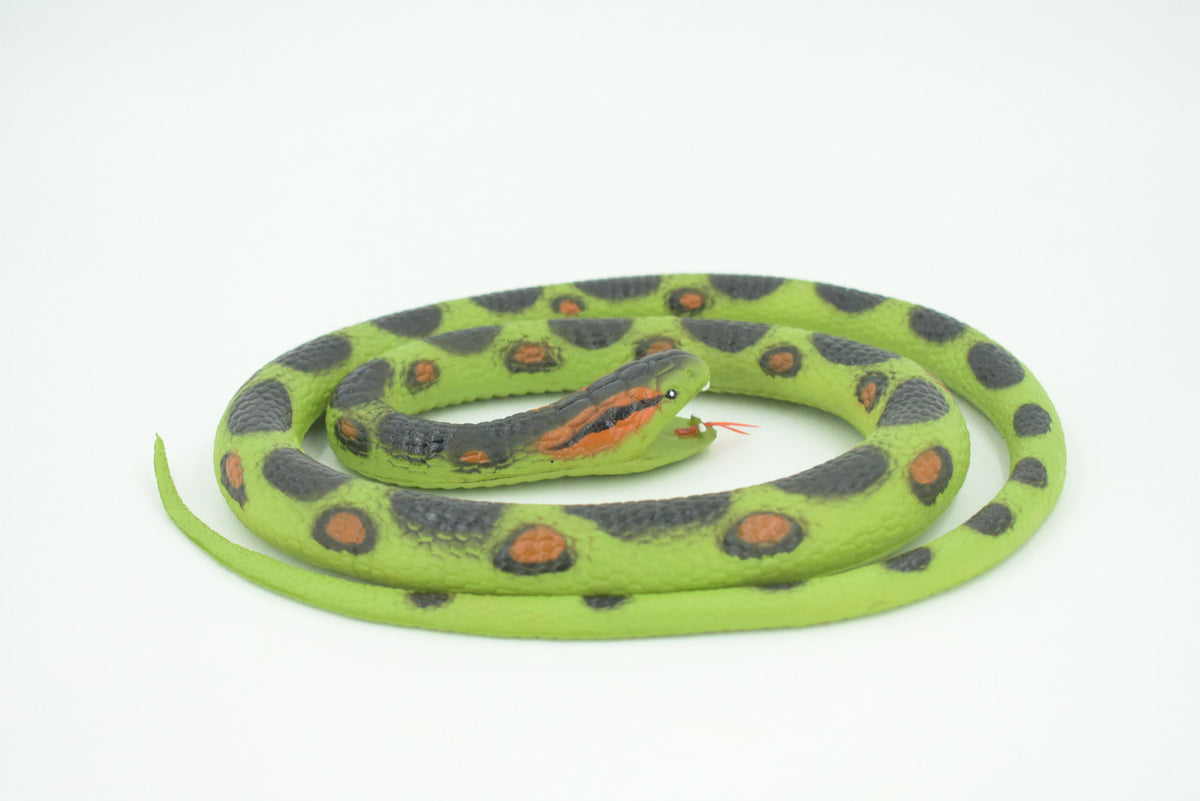 Anaconda Snake, Very Nice Rubber Reptile Design, Educational, Toy, Kids, Realistic Figure, Lifelike, Replica, Gift,    42"   WR24 BB316