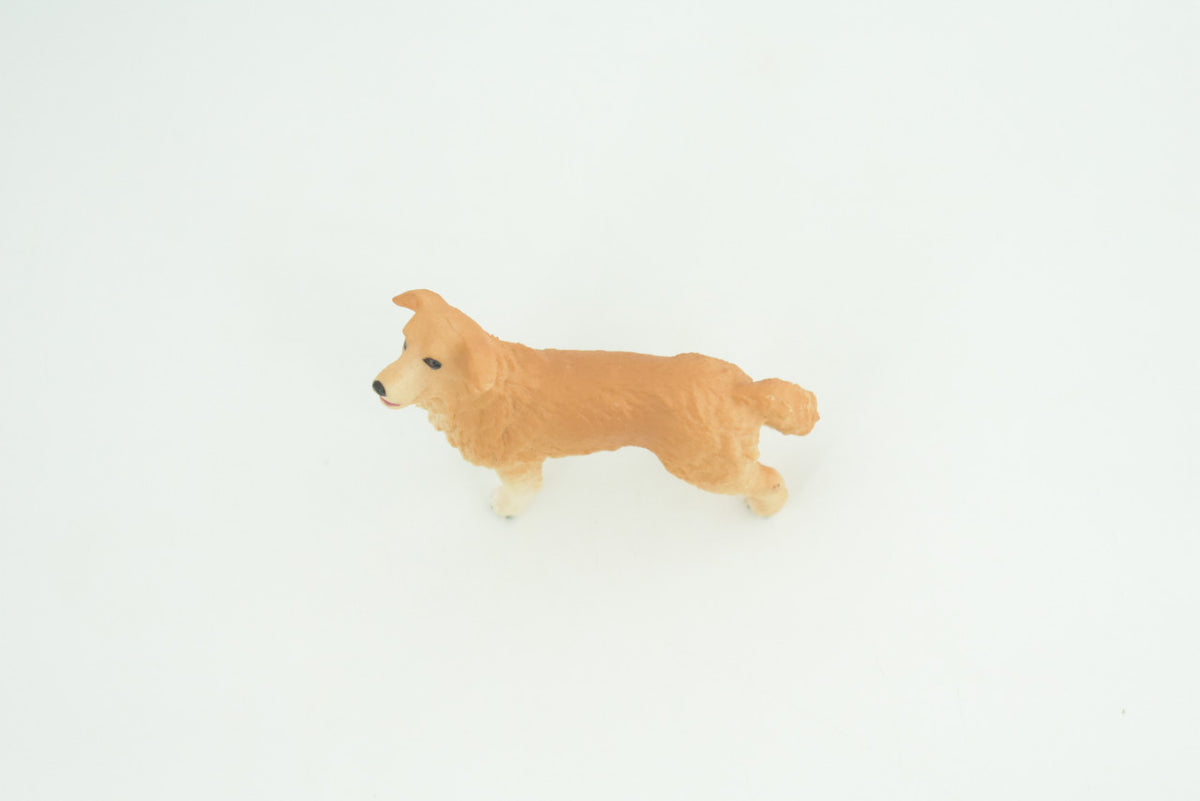 Golden Retriever Dog, Very Nice Quality, Hand Painted, Educational, Rubber Canine, Realistic, K9, Diorama, Toys, Kids, Gift,   2 1/2 Inches.  CH812 BB189