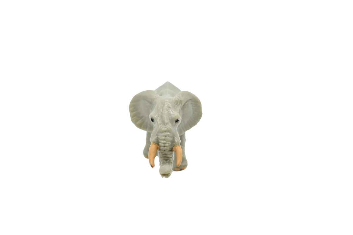 Elephant, African, Plastic Toy Animal, Kids Gift, Realistic Figure, Educational Model, Replica,     2 1/2"       F3542 B17