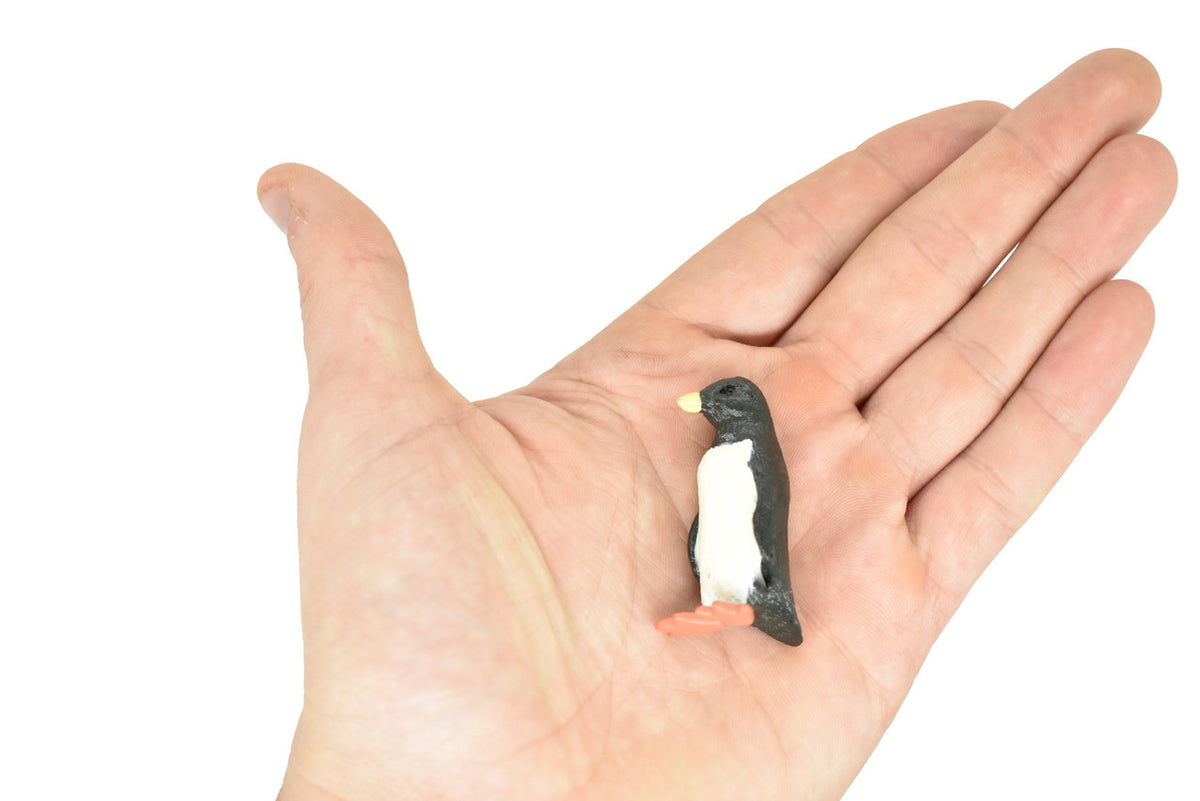 Galapagos Penguin, Educational, Hand Painted, Realistic Plastic Bird Figure, Lifelike, Diorama, Model, Toy, Kids, Gift,    2 Inches. 