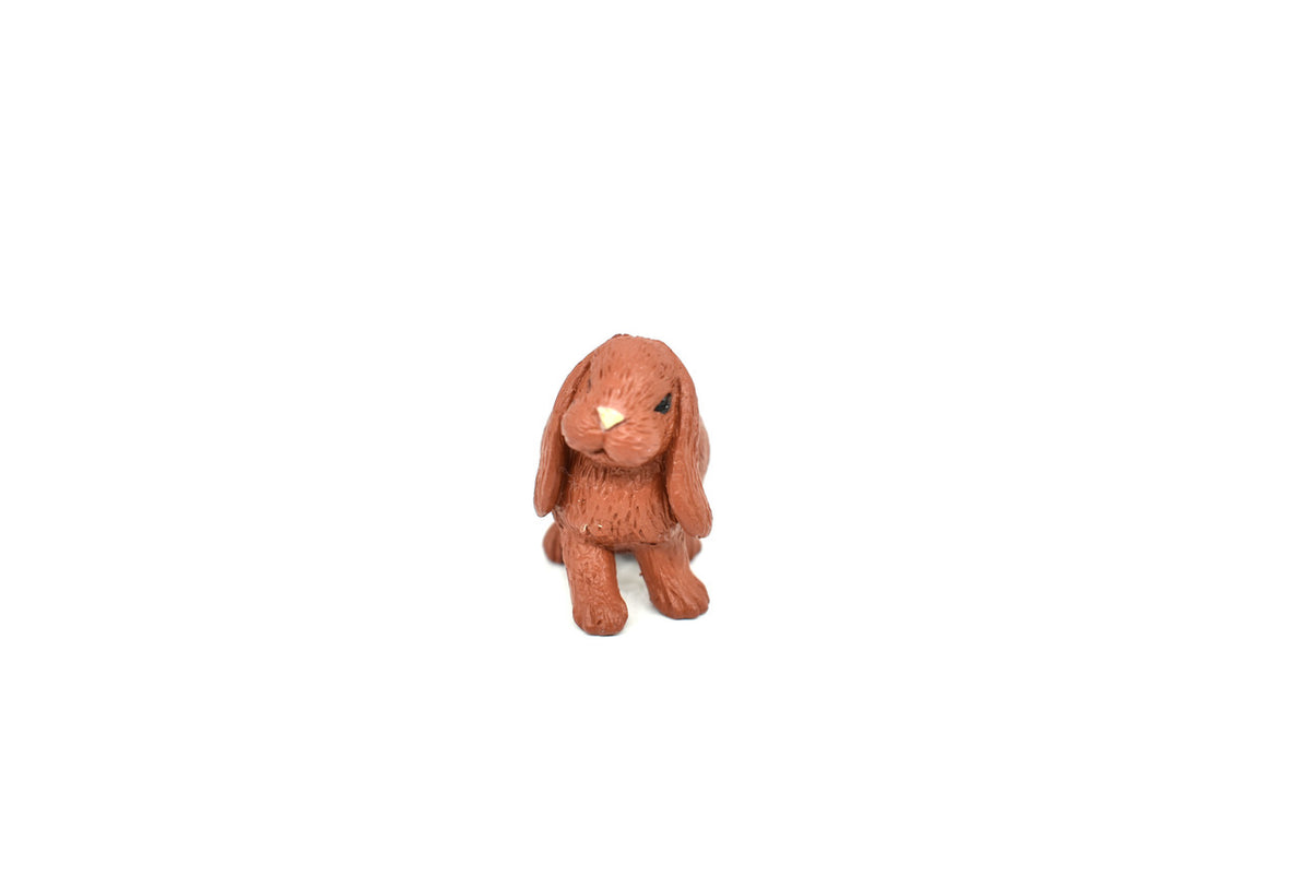 Lop Eared Rabbit, Very Nice Rubber Animal, Educational, Realistic Figure, Lifelike Model, Figurine, Replica, Gift,    1 1/2"