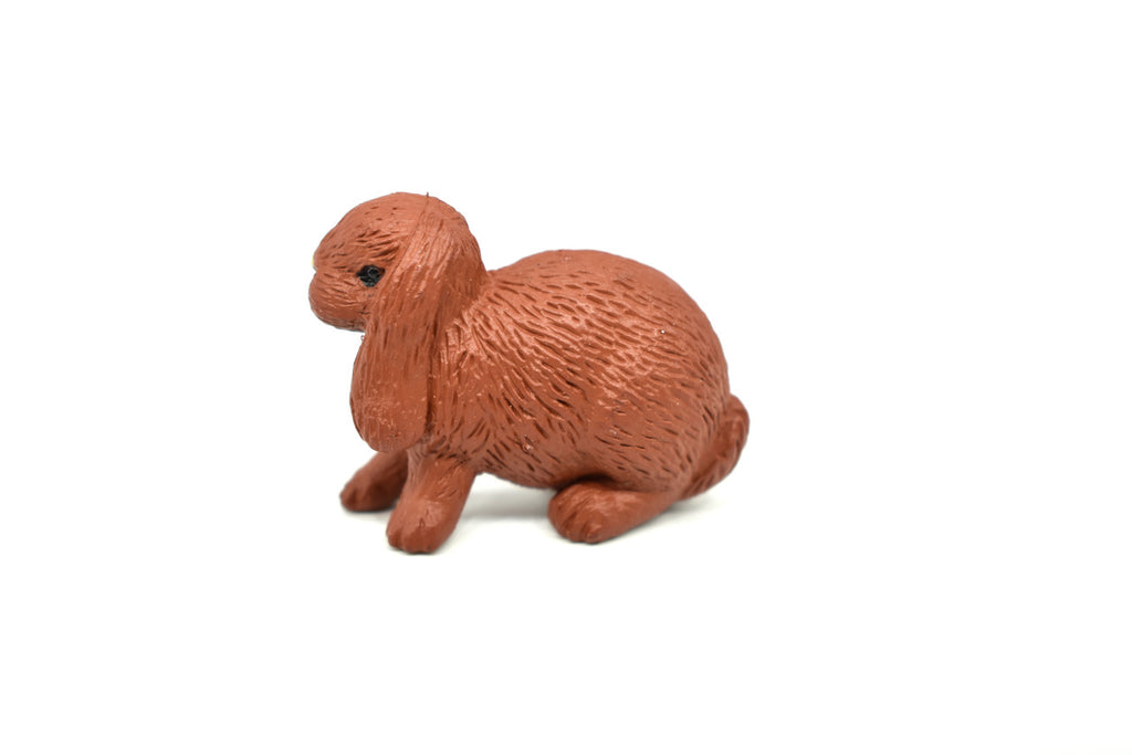 Lop Eared Rabbit, Very Nice Rubber Animal, Educational, Realistic Figure, Lifelike Model, Figurine, Replica, Gift,    1 1/2"