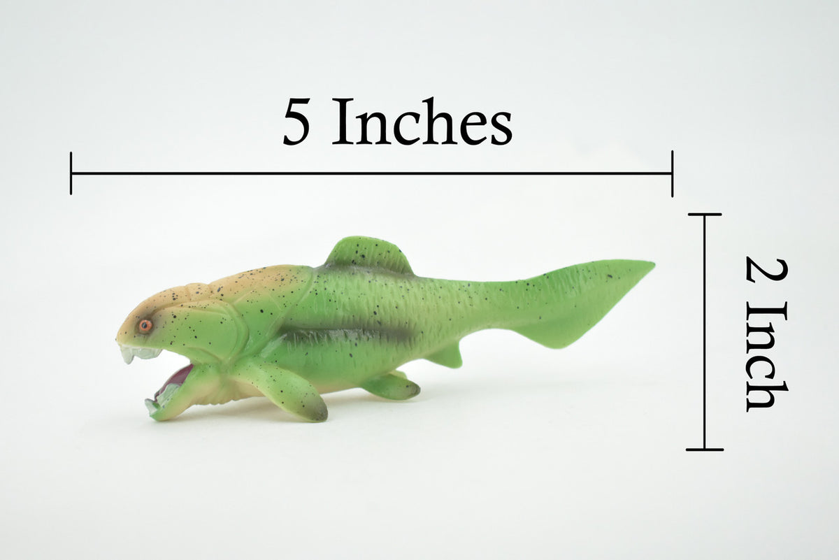Dunkleosteus, Extinct Fish, Museum Quality, Hand Painted, Rubber, Realistic, Figure, Model, Replica, Toy, Kids, Educational, Gift,       5"        CH721 BB176