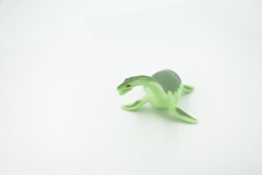 Elasmosaurus, Plesiosaurs Marine Reptile, High Quality, Hand Painted, Rubber, Realistic, Figure, Model, Replica, Toy, Kids, Educational, Gift,      6"     RI21 B166