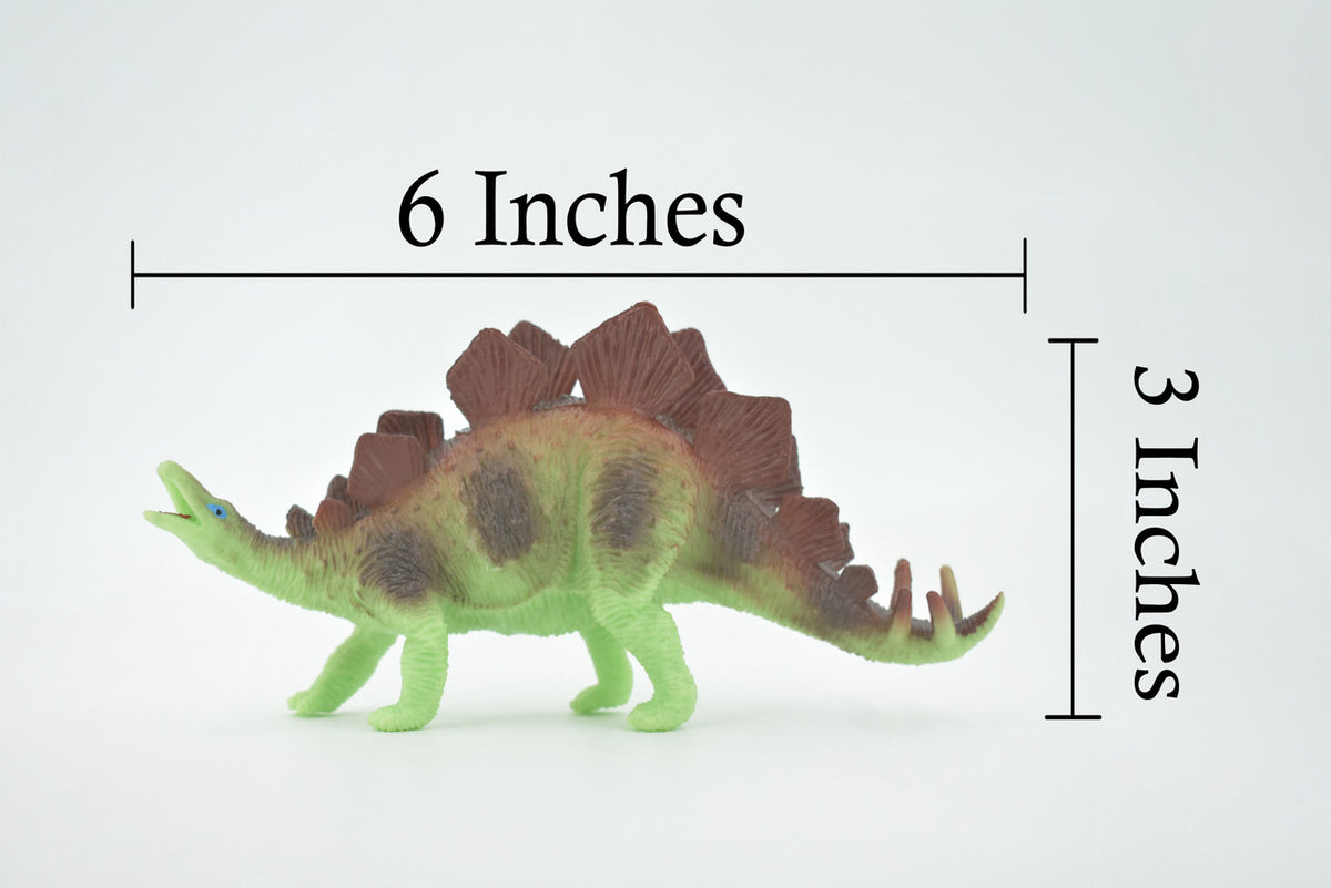 Stegosaurus, Stegosauria, Dinosaur, Jurassic, High Quality, Hand Painted, Rubber, Realistic, Figure, Model, Replica, Toy, Kids, Educational, Gift,      6"     RI19 B166