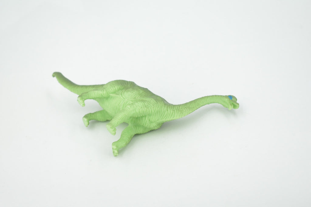 Brontosaurus, Herbivorous Sauropod Dinosaur, High Quality, Hand Painted, Rubber, Realistic, Figure, Model, Replica, Toy, Kids, Educational, Gift,    6"   RI18 B166