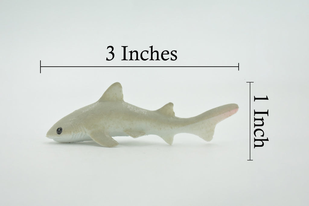 Short-tail nurse shark, High Quality Rubber, Fish Design, Hand Painted, Educational, Realistic, Diorama Figure, Model, Replica,  Gift,      3 Inches.