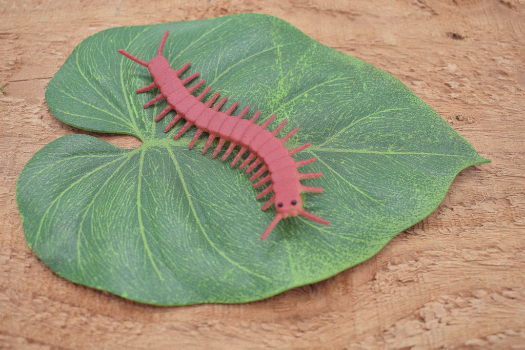 Centipede, Red, Very Nice Plastic Reproduction   3 1/2-inch    F1057 B190
