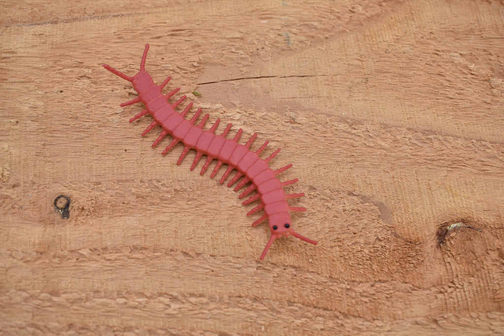 Centipede, Red, Very Nice Plastic Reproduction   3 1/2-inch    F1057 B190