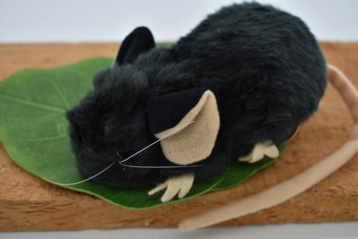Mouse, Mice, Black, House Mouse, Mus musculus, Plush Design, Educational, Figure, Replica, Gift,      12" 