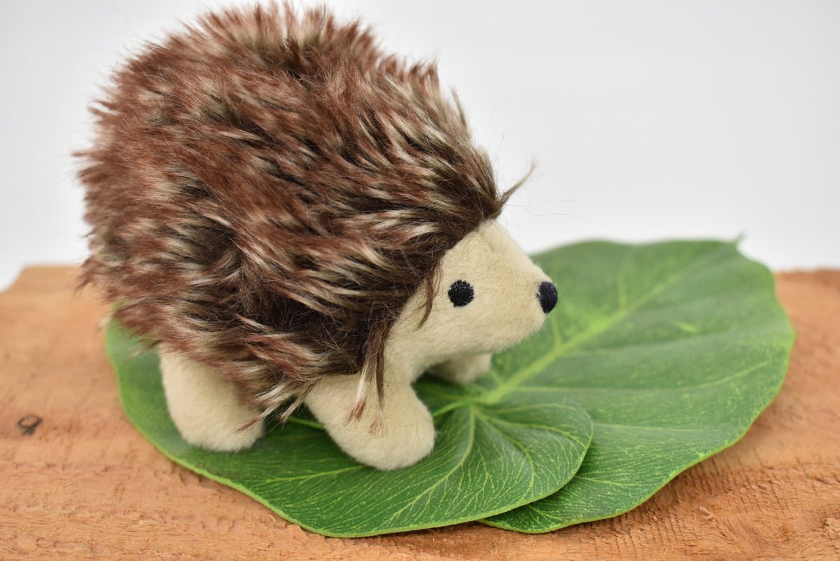 Hedgehog Finger Puppet, Very Nice Plush Hedge Hog, Stuffed Animal, Educational, Realistic, Lifelike Model, Gift,   4 1/2" 