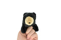 Black Bear Finger Puppet, Very Nice Plush Bear, Stuffed Animal, Educational, Realistic, Lifelike Model,  6 Inches Long.