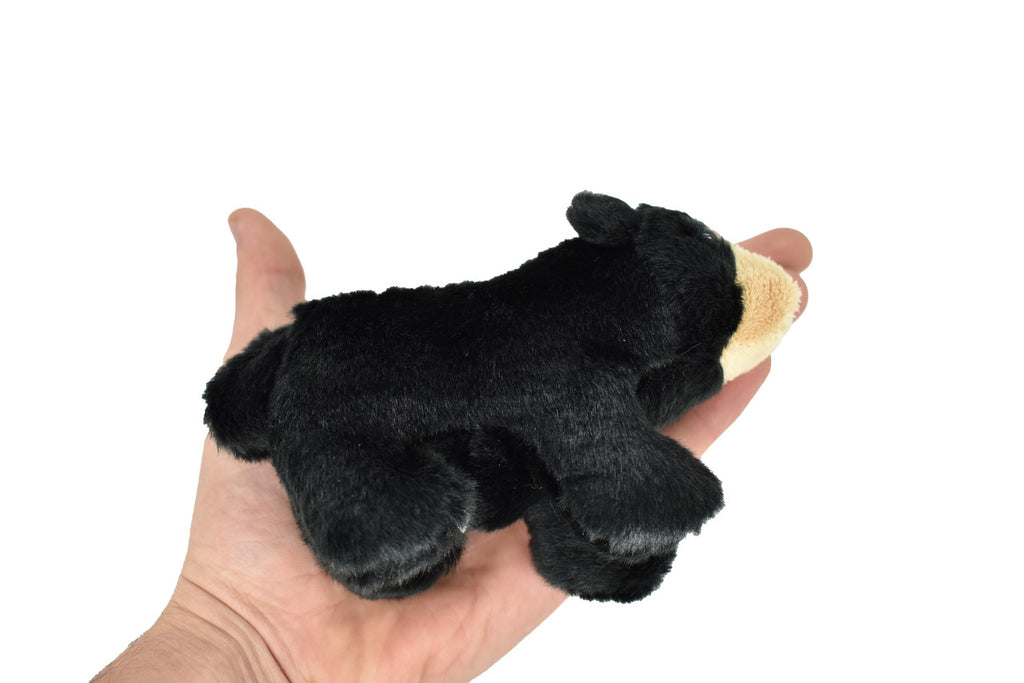 Black Bear Finger Puppet, Very Nice Plush Bear, Stuffed Animal, Educational, Realistic, Lifelike Model, Gift,    6"