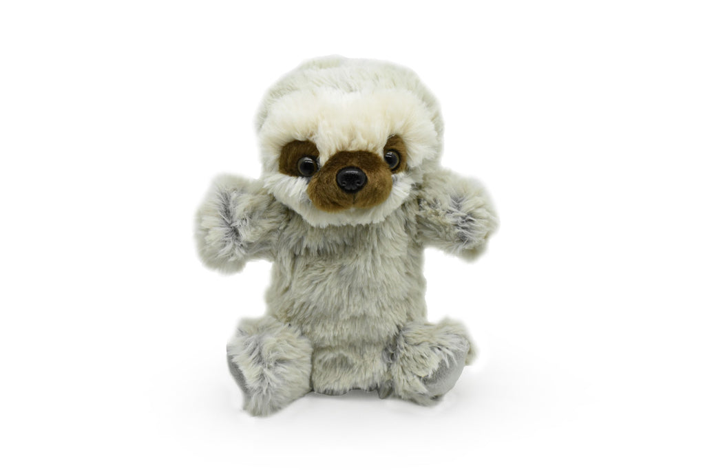 Sloth, Puppet, Very Nice Plush, Folivora, Stuffed Animal, Educational, Realistic Figure, Lifelike Model, Replica, Toy, Kids,  9 Inches.  