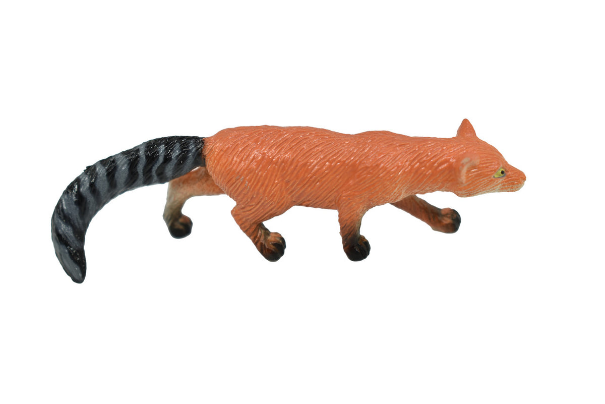 Ring Tailed Cat, Bassariscus astutus, Hand Painted, Realistic, Very Nice Rubber Design, Educational, Diorama Model, Lifelike, Toy,  3 Inches. 