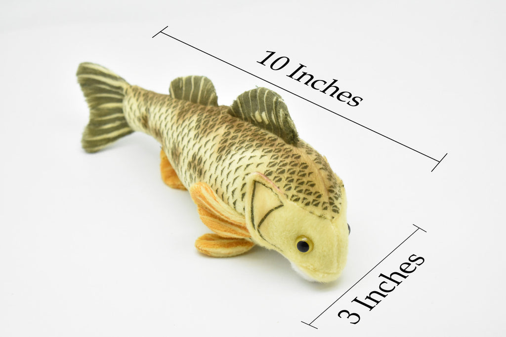 Yellow Perch, Very Nice Plush Fish, Stuffed Animal, Educational, Toy, Kids, Realistic Figure, Gift,       10"