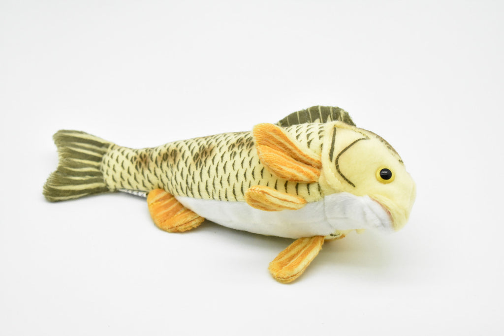 Yellow Perch Plush Toy, Realistic Stuffed Animal, Soft Plush Fish, Stuffed Fish, Educational, Toy, Kids, Fishing Gift,       10"       F2407 BB60