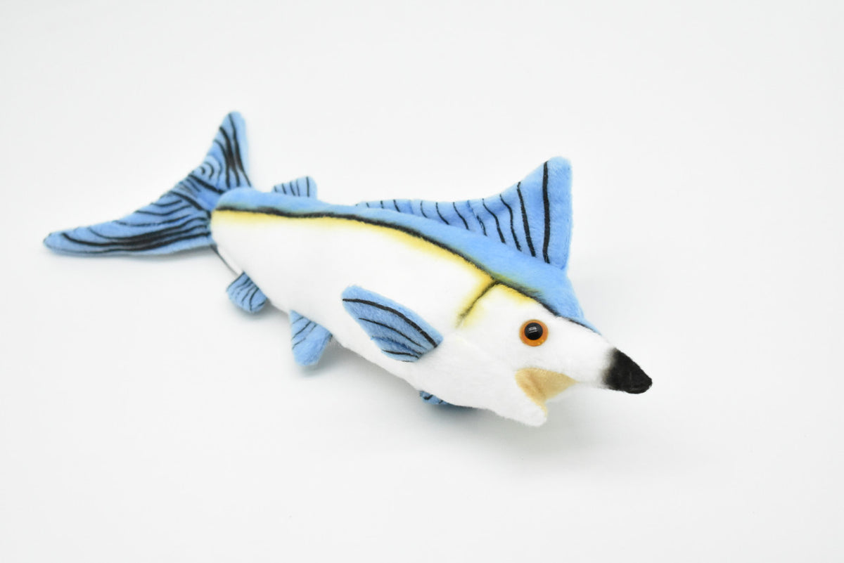 Marlin, Blue, BillFish, Very Nice Plush Fish, Stuffed Animal, Educational, Toy, Kids, Realistic Figure, Gift,      10" 