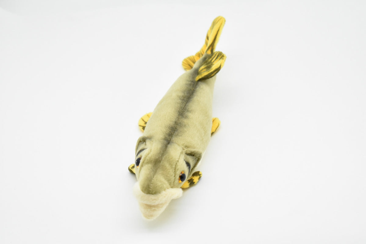 Great Northern Pike Plush Toy, Realistic Stuffed Animal, Soft Plush Fish, Stuffed Fish, Educational, Toy, Kids, Fishing Gift,      10"      F2404 BB60