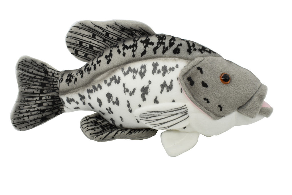 Black Crappie, Pappermouths, Very Nice Plush Fish, Stuffed Animal, Educational, Toy, Kids, Realistic Figure, Gift,        14" 