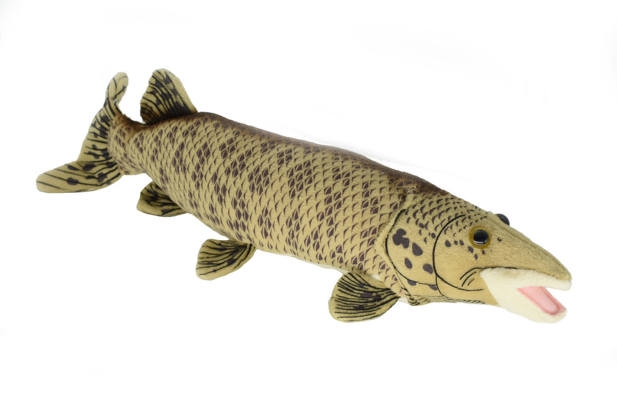Muskellunge, Muskie, Musky, Very Nice Plush Fish, Stuffed Animal, Educational, Toy, Kids, Realistic Figure, Gift     10" 