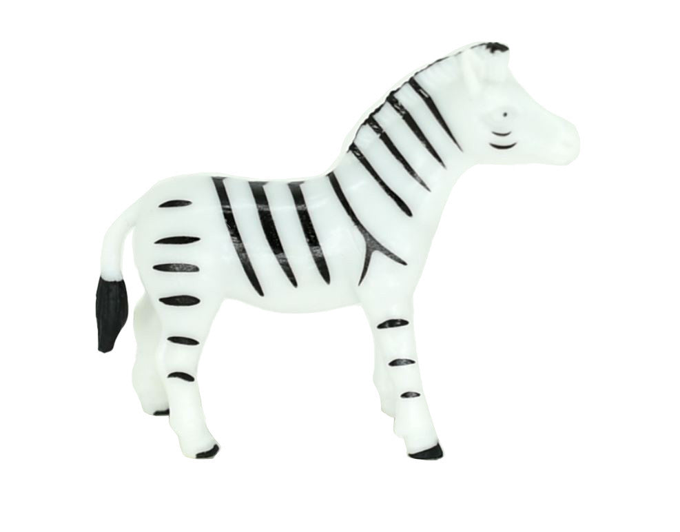Zebra, Plastic Toy Animal, Kids Gift, Realistic Figure, Educational Model, Replica, Gift,         2 1/4 "    F762 B306