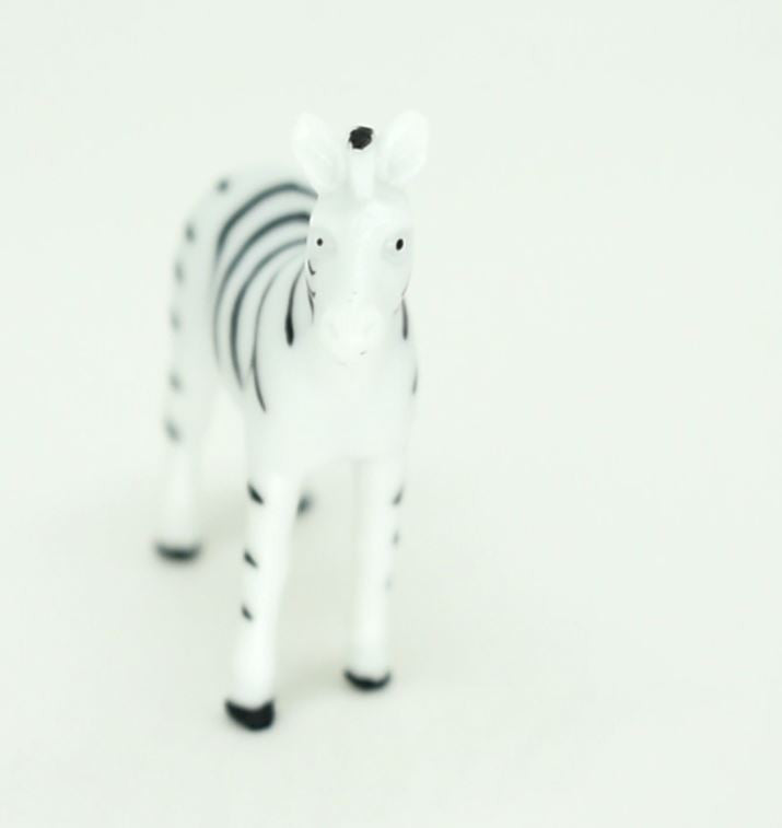 Zebra, Plastic Toy Animal, Kids Gift, Realistic Figure, Educational Model, Replica, Gift,         2 1/4 "    F762 B306