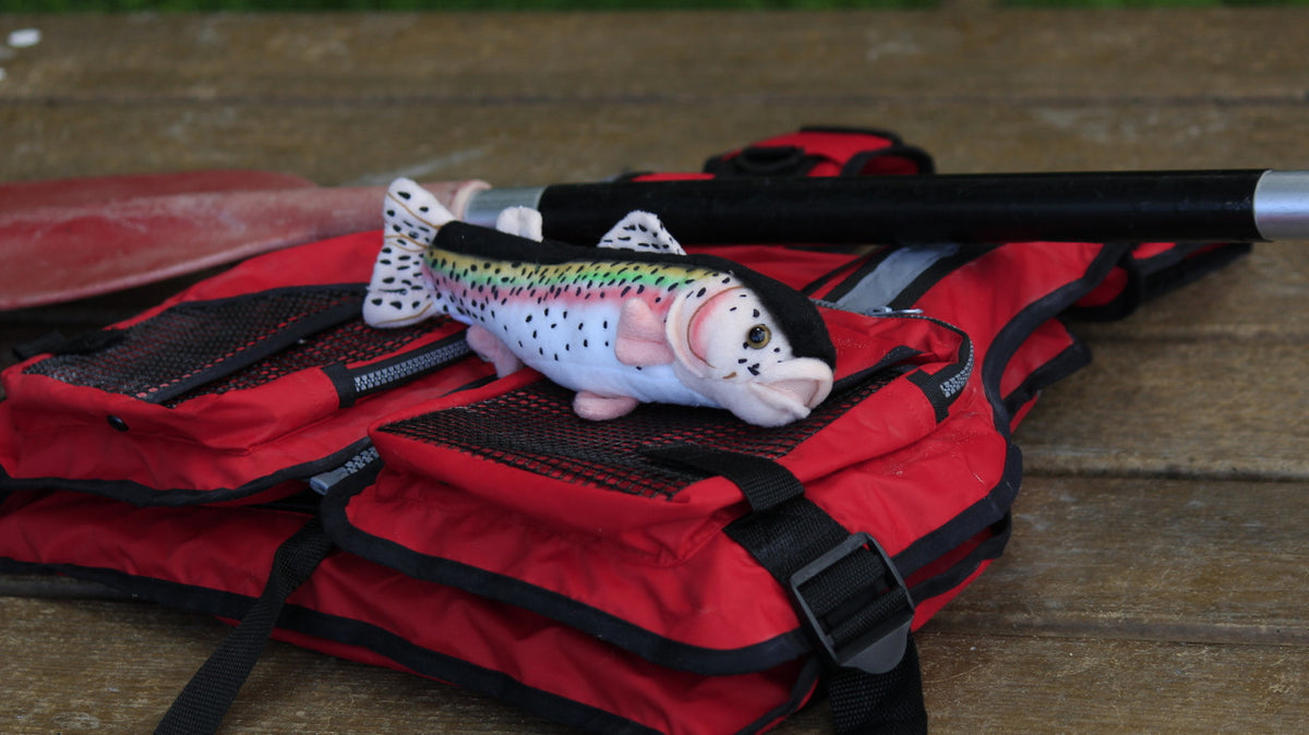 Rainbow Trout Plush Toy, Realistic Stuffed Animal, Soft Plush Fish, Stuffed Fish, Educational, Toy, Kids, Gift,      17"       F2005 BB55